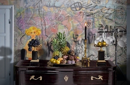 Обои P201801-8 фото в интерьере гостиной превью