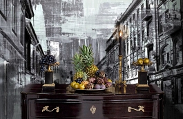 Обои 1509-1 ev5 808 фото в интерьере гостиной превью