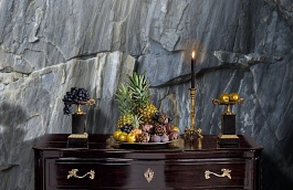 Обои 100358 фото в интерьере гостиной превью