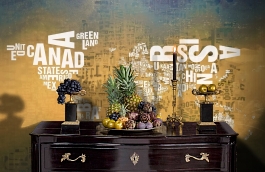 Обои 101027 фото в интерьере гостиной превью