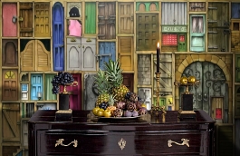 Обои 1455 lev5 809 фото в интерьере гостиной превью