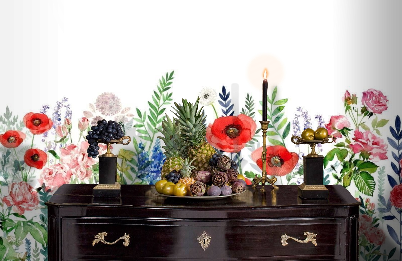 Обои P260701-10 фото в интерьере гостиной