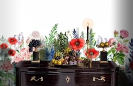 Обои P260701-10 фото в интерьере гостиной превью