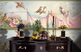 Обои CBB2221 фото в интерьере гостиной превью