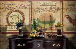 Обои CBB2262 фото в интерьере гостиной превью