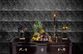 Обои 374 NOIR фото в интерьере гостиной превью