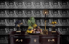 Обои 564 NOIR фото в интерьере гостиной превью