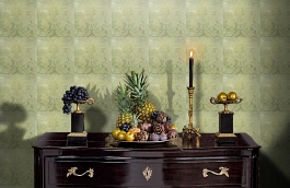 Обои 7774 COL 9 фото в интерьере гостиной превью