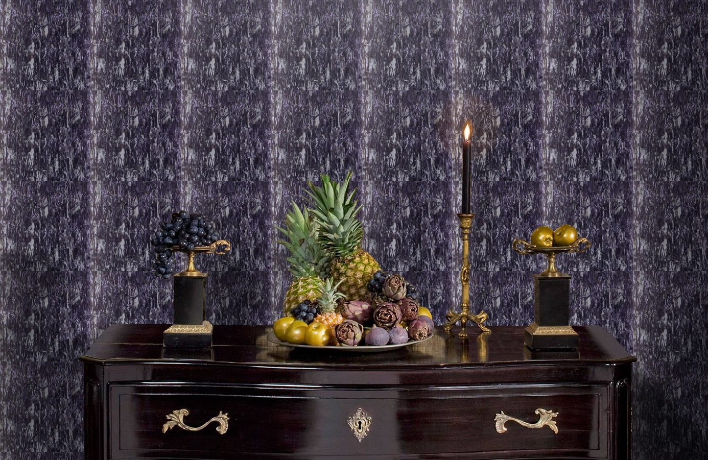 Обои GEORGES-SAND-P_-04 фото в интерьере гостиной