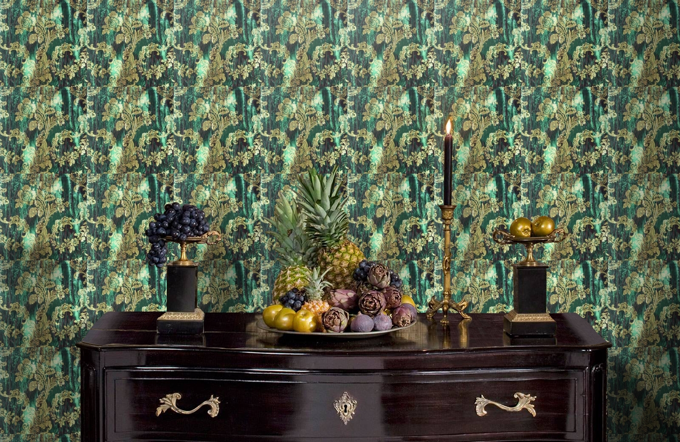 Обои GEORGES-SAND-P_-05 фото в интерьере гостиной