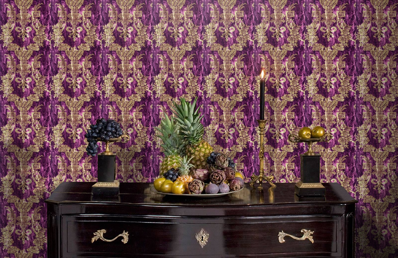 Обои GEORGES-SAND-P_-07 фото в интерьере гостиной