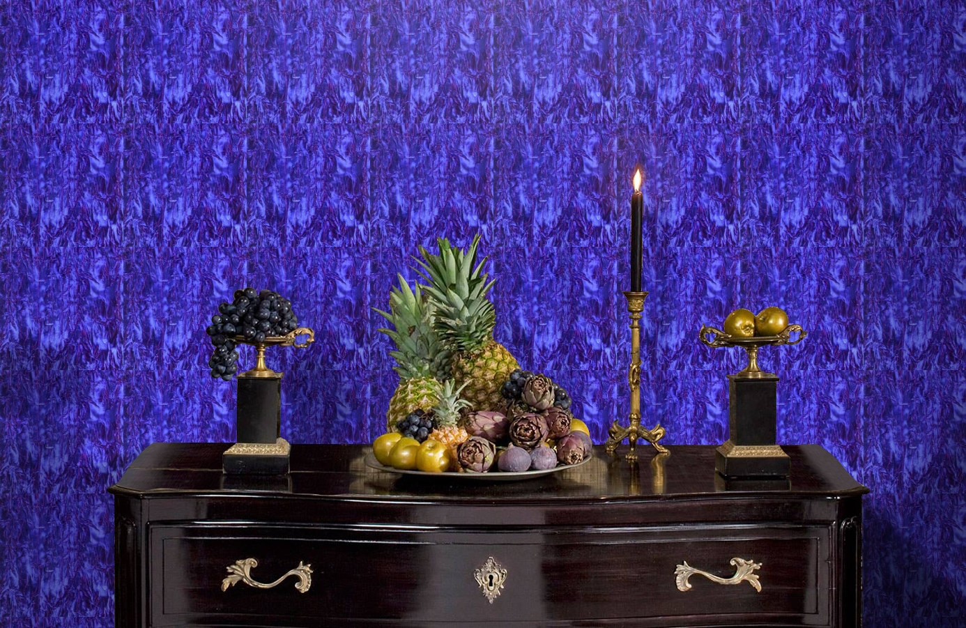 Обои GEORGES-SAND-P_-16 фото в интерьере гостиной