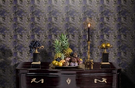 Обои HERNANI-P-14 фото в интерьере гостиной превью