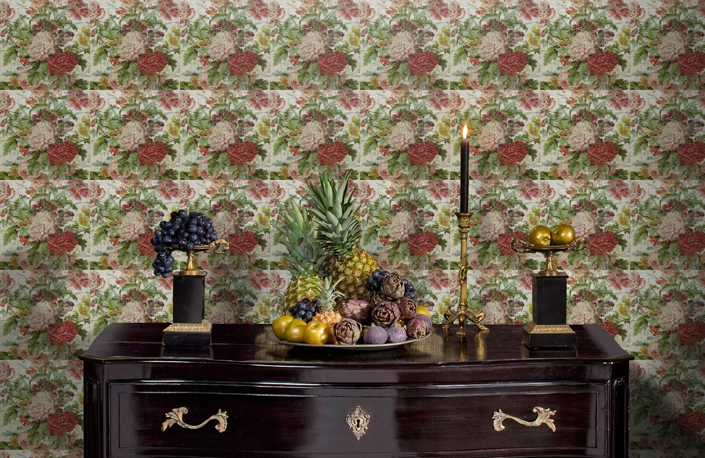 Обои ROSES_ANCIENNES_P__10 фото в интерьере гостиной