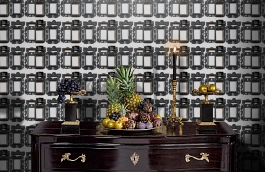 Обои DRO-01 фото в интерьере гостиной превью