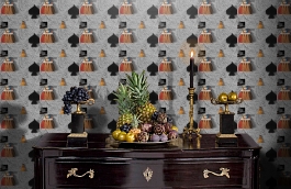 Обои DRO-05 фото в интерьере гостиной превью