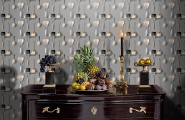 Обои DRO-06 фото в интерьере гостиной превью