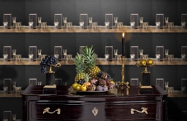 Обои PHE-17 фото в интерьере гостиной превью