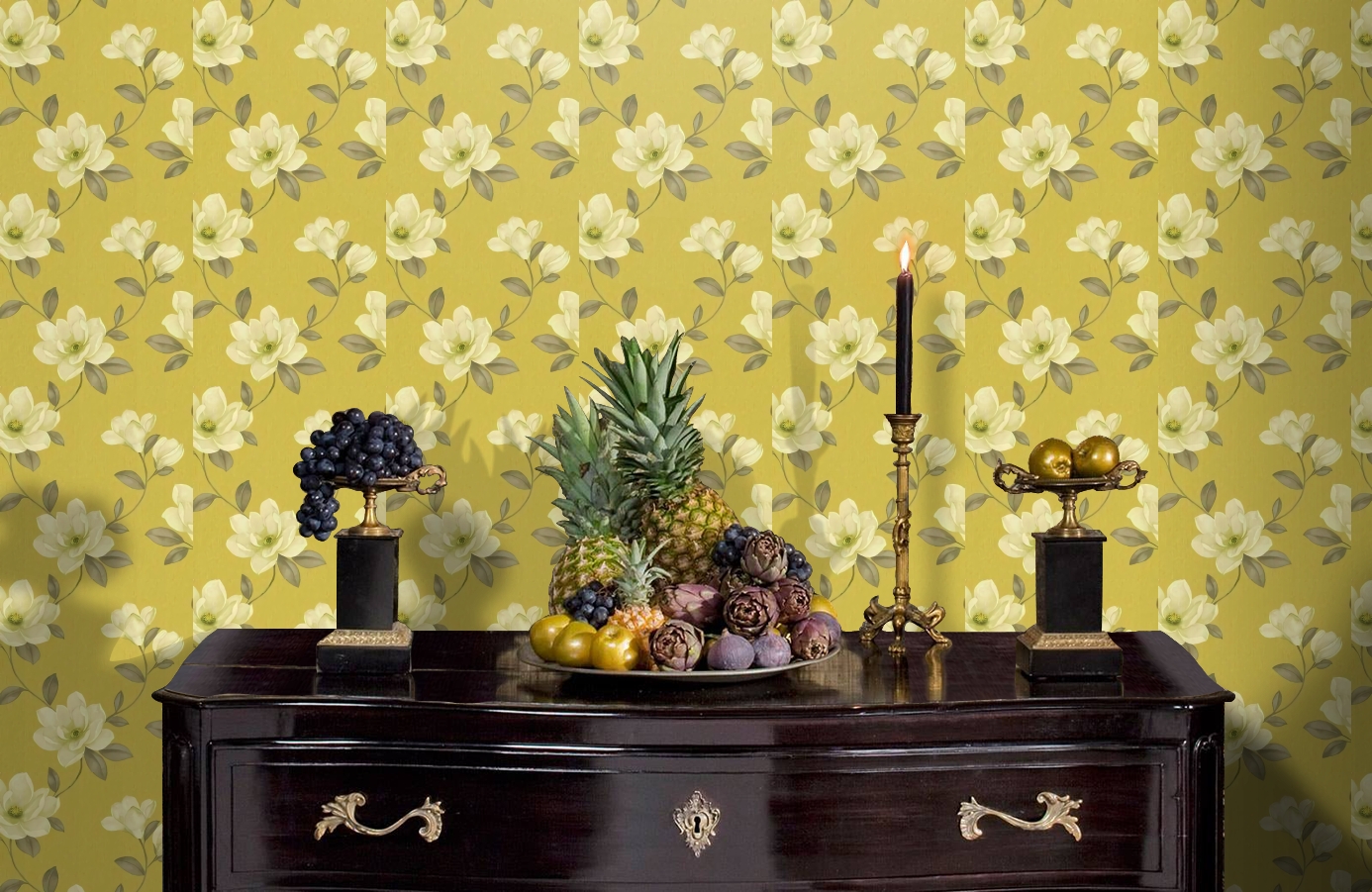 Обои 612402 фото в интерьере гостиной