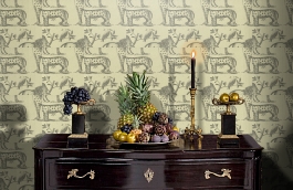 Обои Ark Sand фото в интерьере гостиной превью