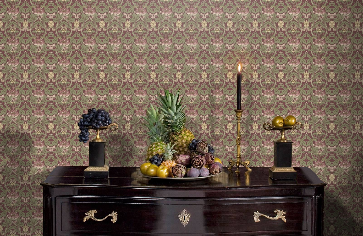 Обои KT20501 фото в интерьере гостиной