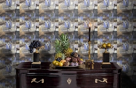 Обои Pinboard Multi фото в интерьере гостиной превью