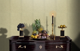 Обои Silk Charcoal фото в интерьере гостиной превью