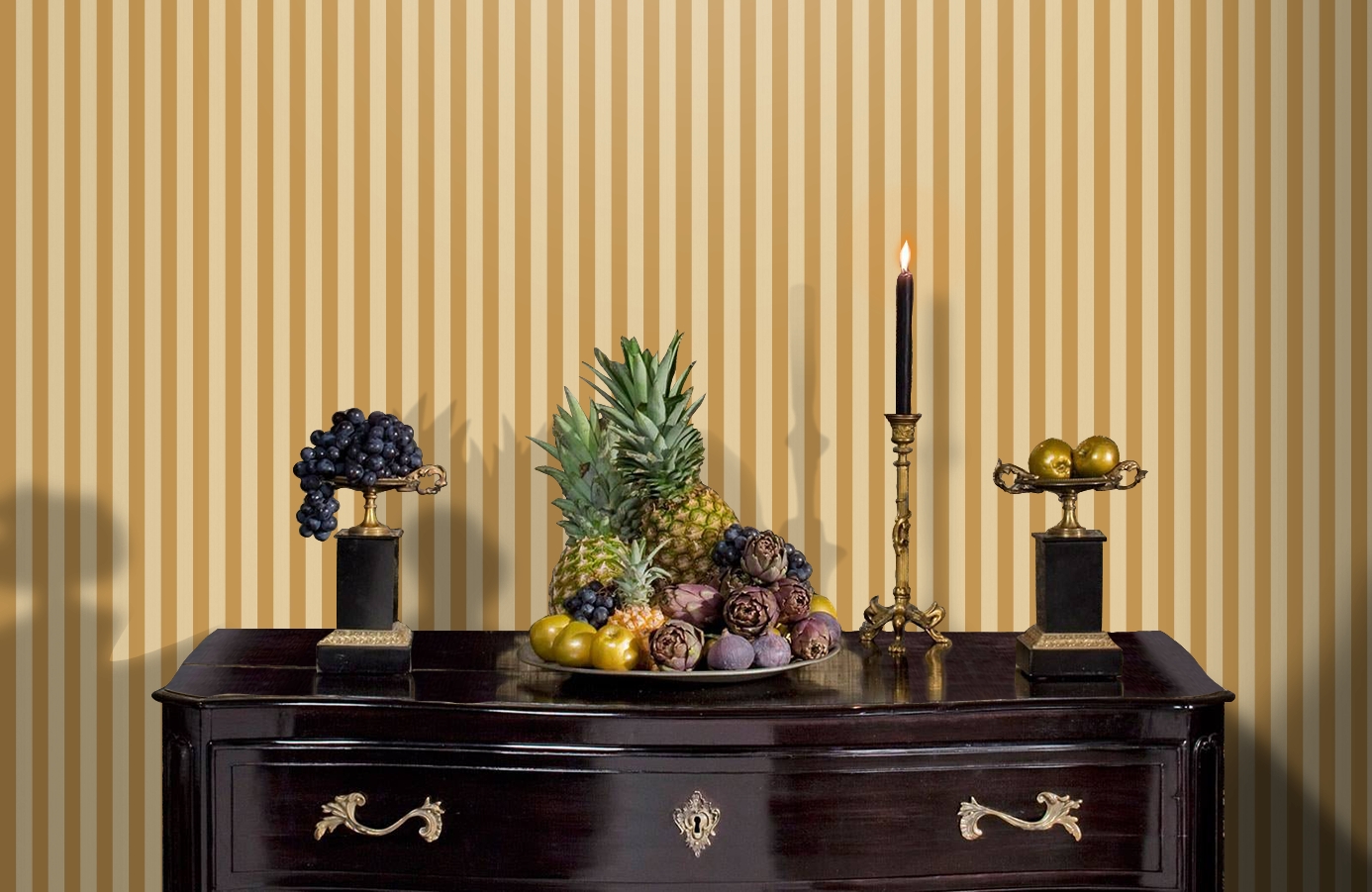 Обои 110/3013 фото в интерьере гостиной