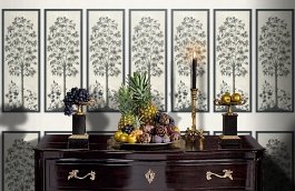 Обои 113/14043 фото в интерьере гостиной превью