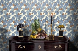 Обои 114-1003 фото в интерьере гостиной превью