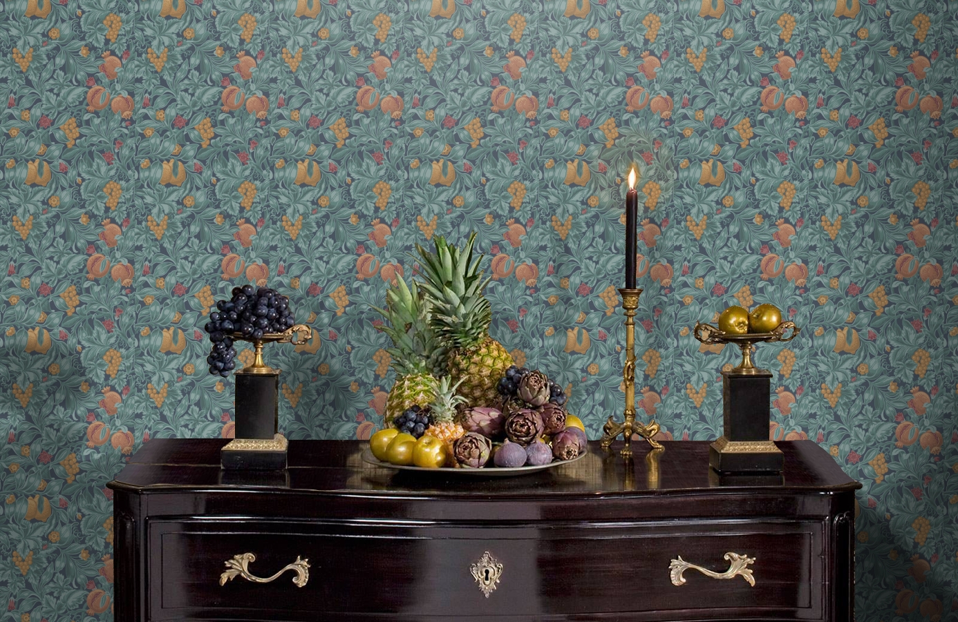 Обои 95-6035 фото в интерьере гостиной