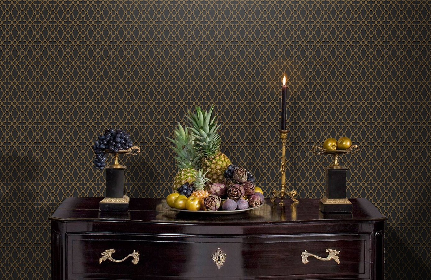 Обои 116-10039 фото в интерьере гостиной