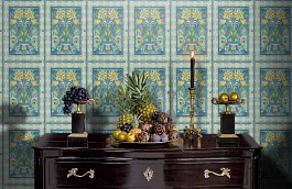 Обои 117-5013 фото в интерьере гостиной превью