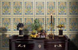 Обои 117-5015 фото в интерьере гостиной превью