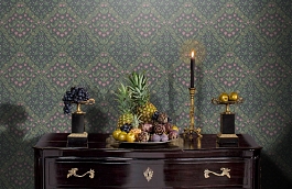 Обои 118-2003 фото в интерьере гостиной превью