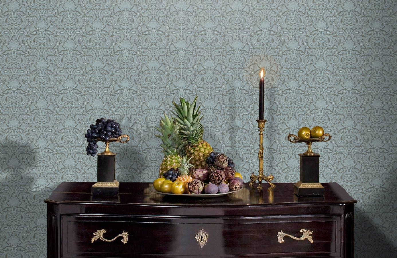 Обои 66/1005 фото в интерьере гостиной