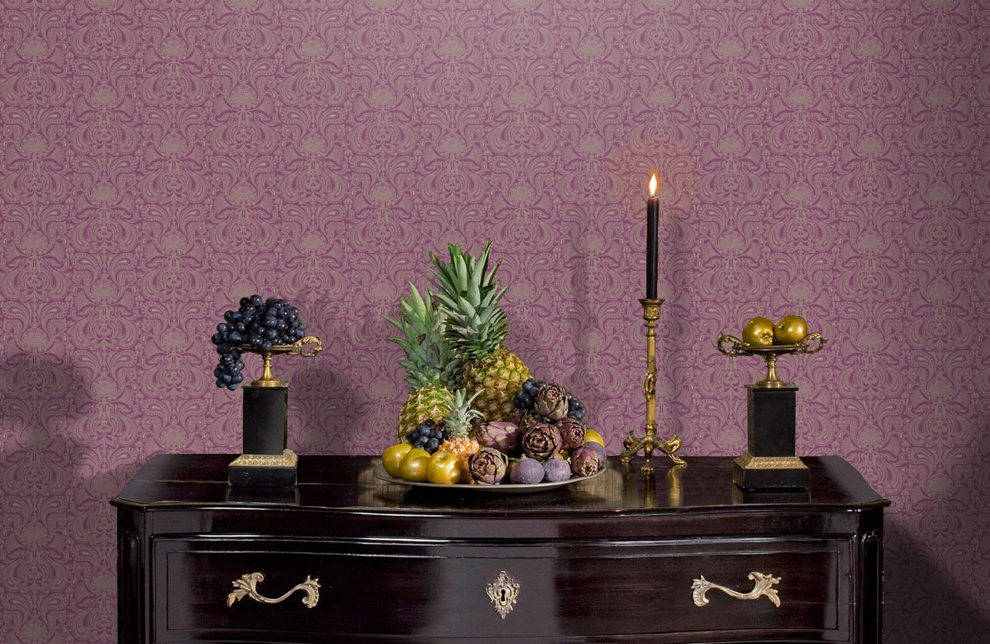 Обои 66/1007 фото в интерьере гостиной