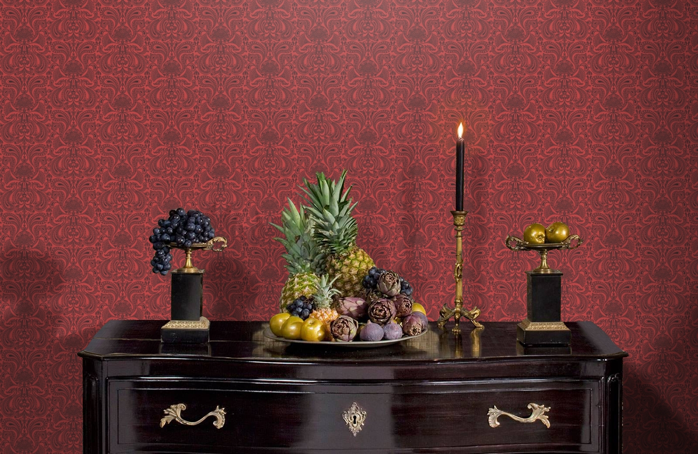 Обои 66/1008 фото в интерьере гостиной