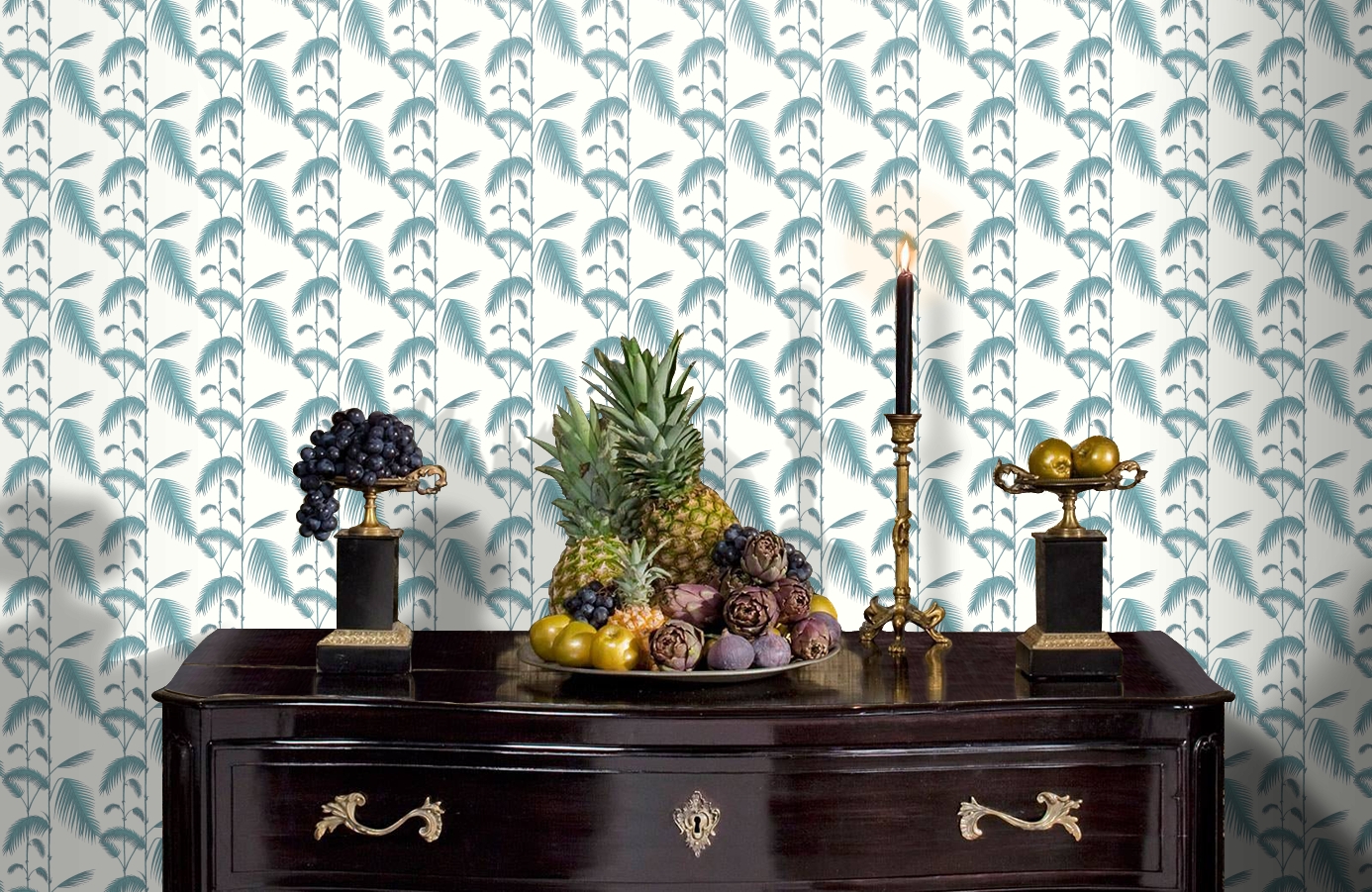 Обои 66-2012 фото в интерьере гостиной