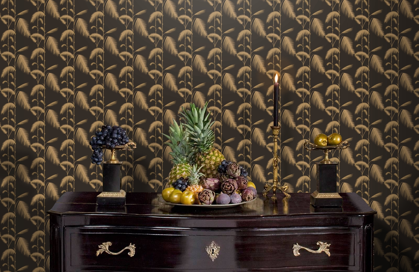 Обои 66-2014 фото в интерьере гостиной