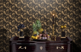 Обои 66-2014 фото в интерьере гостиной превью