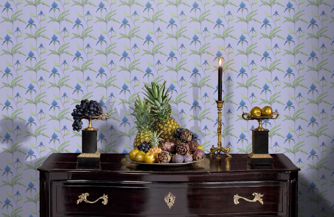 Обои 66/4031 фото в интерьере гостиной