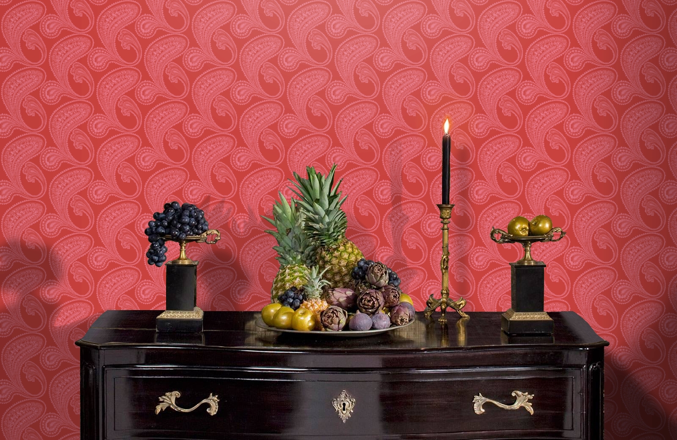 Обои 66/5041 фото в интерьере гостиной