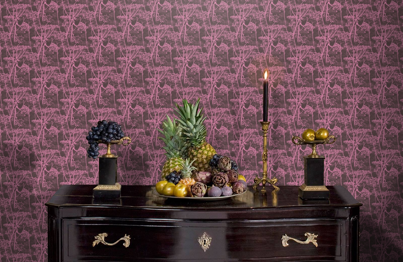 Обои 66/7047 фото в интерьере гостиной