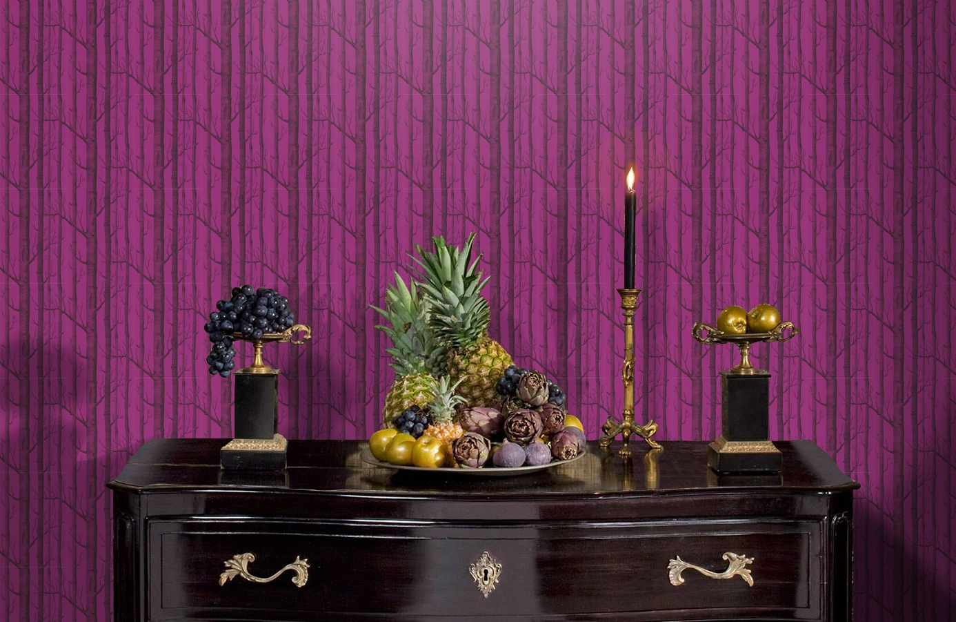 Обои 69/12152 фото в интерьере гостиной