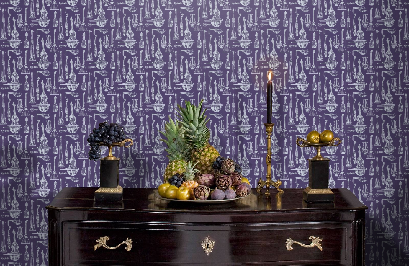 Обои 69/4116 фото в интерьере гостиной