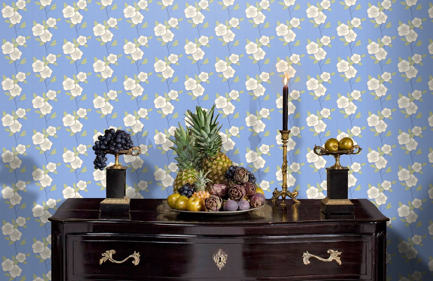 Обои 69/6122 фото в интерьере гостиной