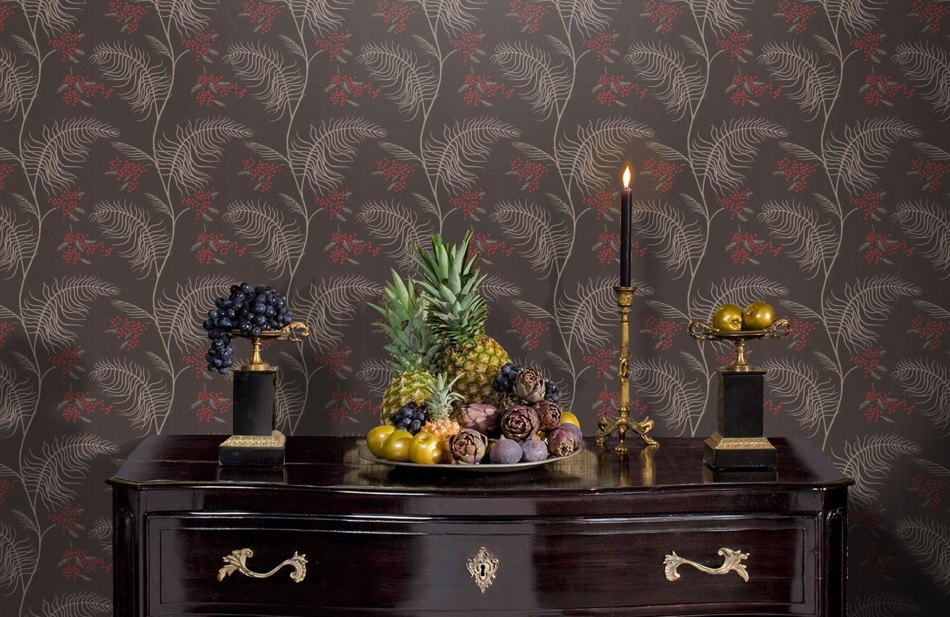 Обои 69/8129 фото в интерьере гостиной