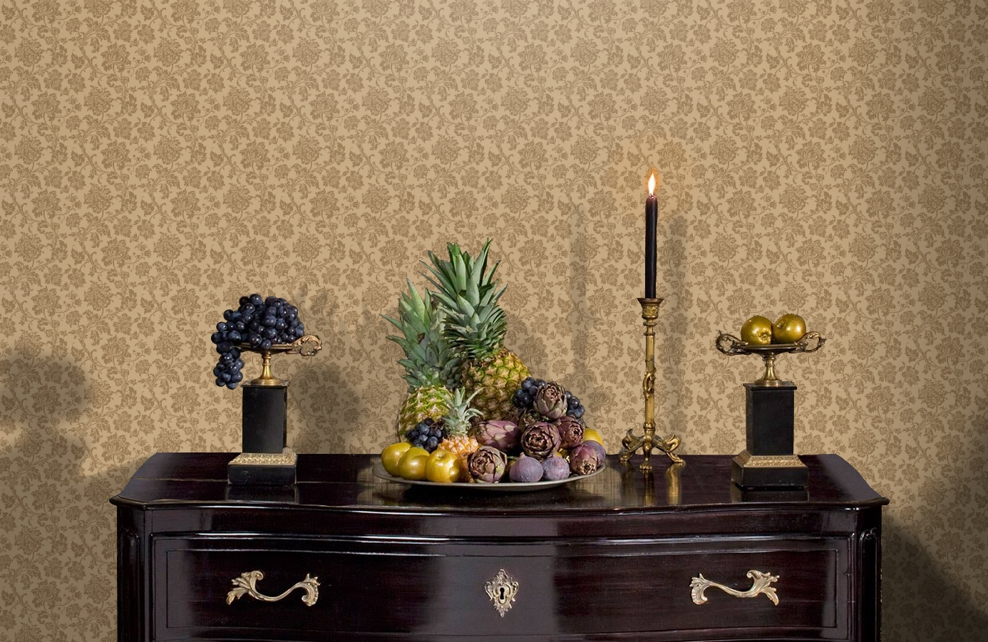 Обои 81/10043 фото в интерьере гостиной