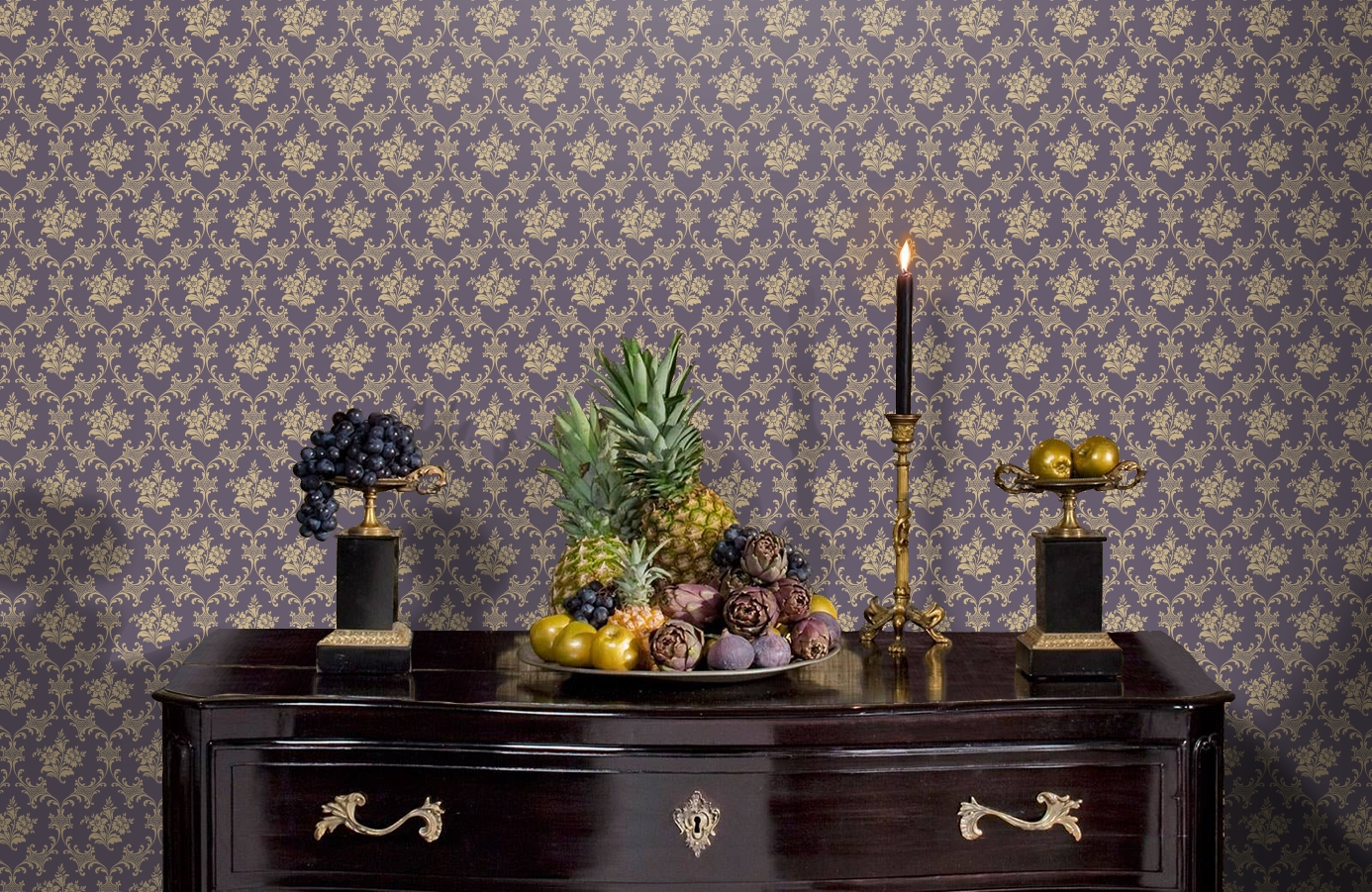 Обои 81/14060 фото в интерьере гостиной